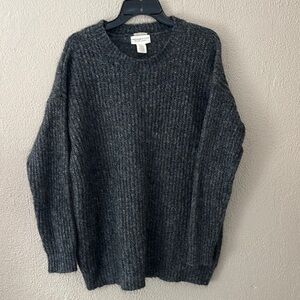 Women Denim & Supply Ralph Lauren Sweater Gray Italian Alpaca Mohair Wool Medium